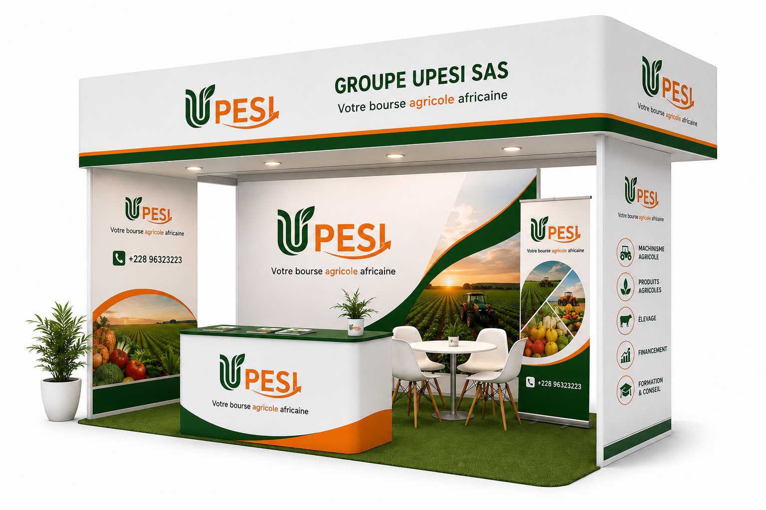 Stand GROUPE UPESI SAS — représentation de la marque à l'international